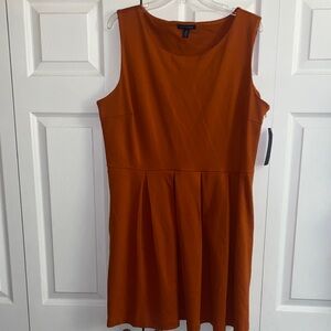 Tommy Hilfiger Sleeveless Rust Dress